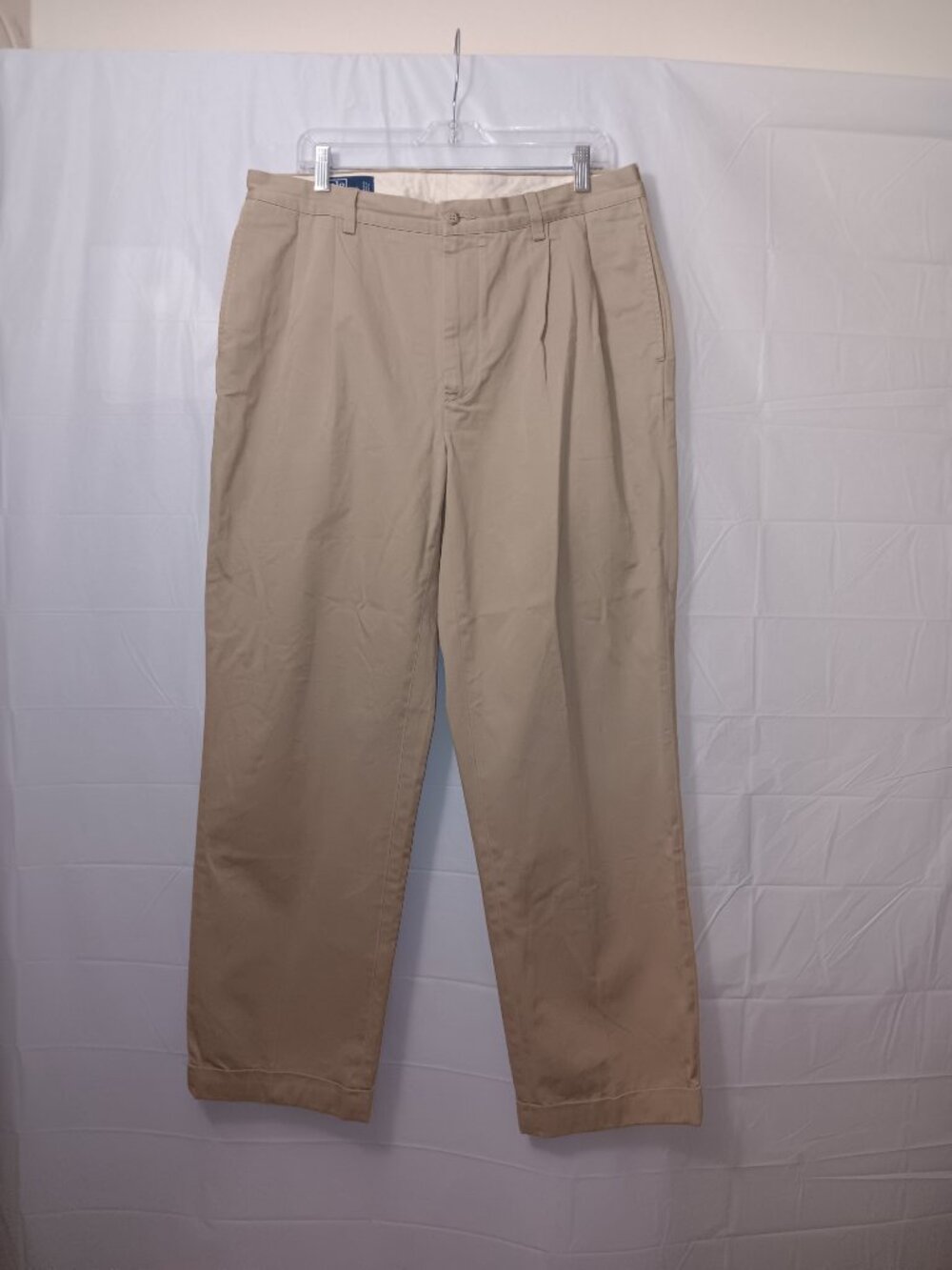 POLO RALPH LAUREN HAMMOND CUFFED HEM KHAKI PANTS - Picture 5 of 13